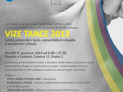 Konference: Lidský potenciál v tanci, nonverbálním divadle a novém cirkuse