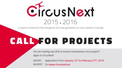 CircusNext Call for projects 2015-2016
